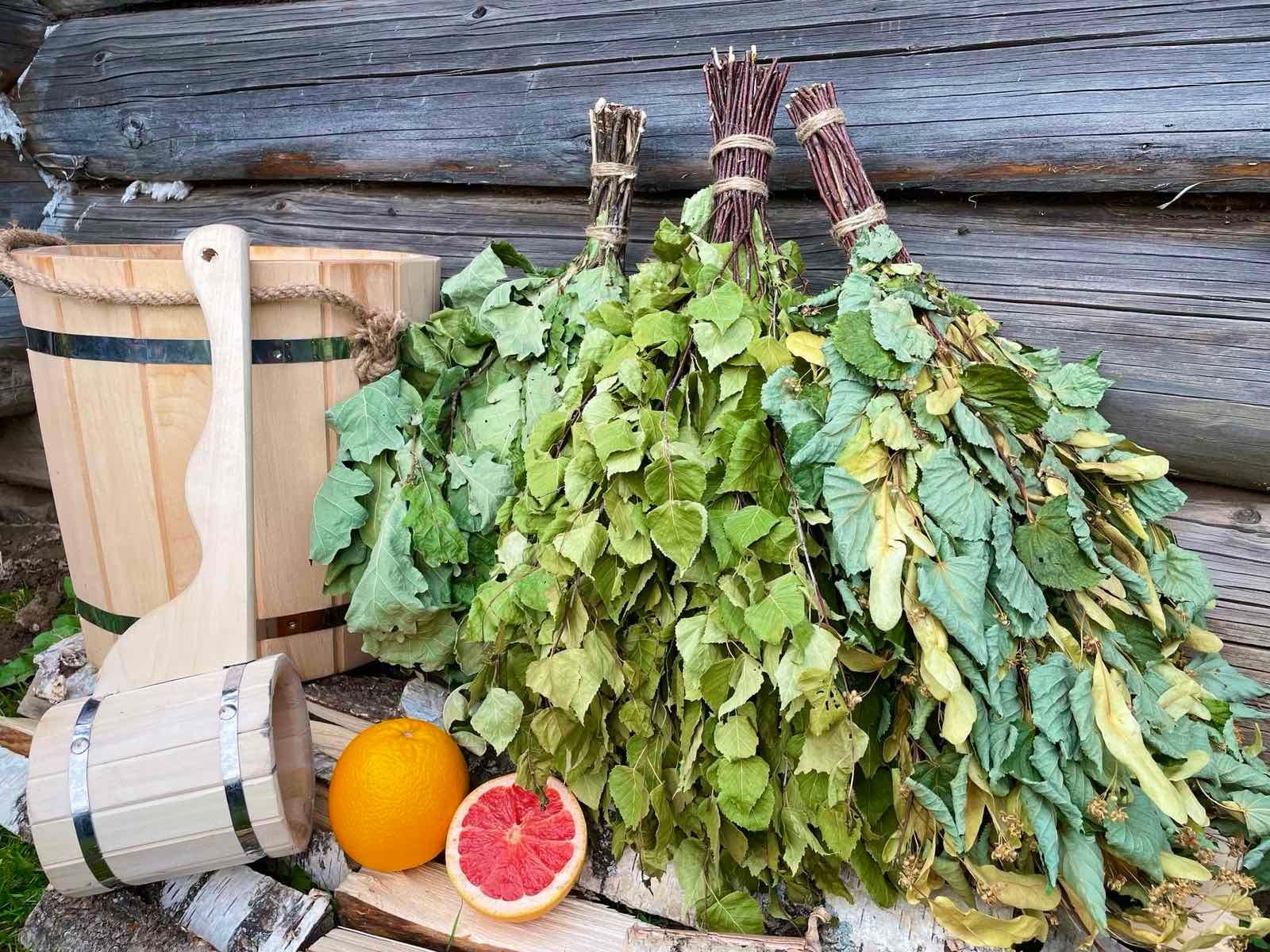 Веники для бани-бочки: какие подходят лучше всего
